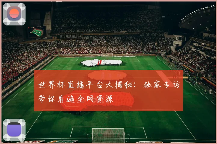 世界杯直播平台大揭秘:独家专访带你看遍全网资源