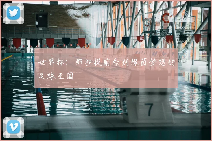 世界杯:那些提前告别绿茵梦想的足球王国